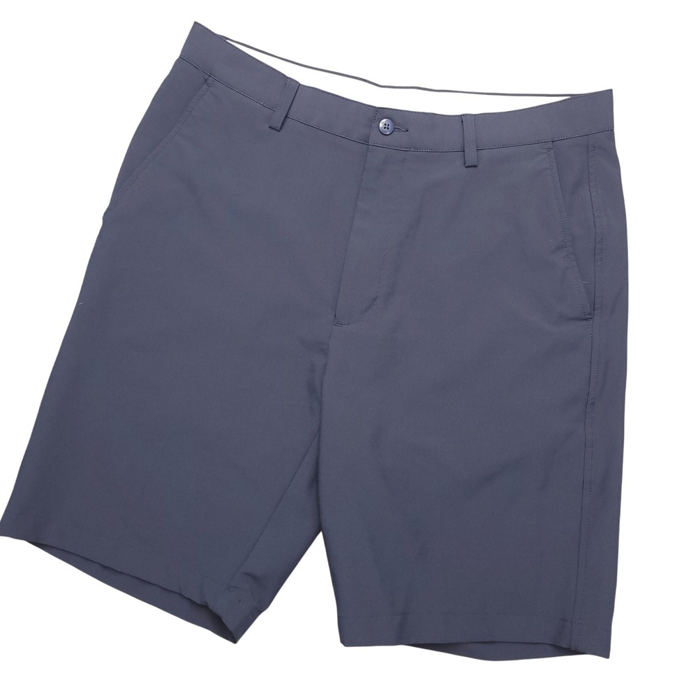 FootJoy Golf Shorts Mens‎ 34 Blue Solid Performance Stretch Chino 9" Inseam